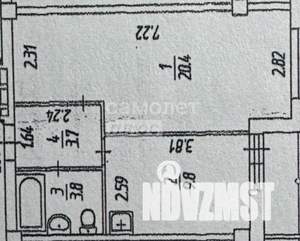 1-к квартира, вторичка, 38м2, 4/16 этаж