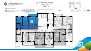 2-к квартира, вторичка, 56м2, 4/8 этаж