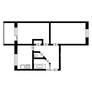 2-к квартира, вторичка, 46м2, 4/5 этаж