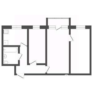 3-к квартира, вторичка, 53м2, 3/9 этаж