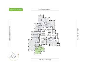 2-к квартира, вторичка, 60м2, 27/30 этаж