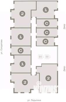 2-к квартира, вторичка, 68м2, 3/10 этаж
