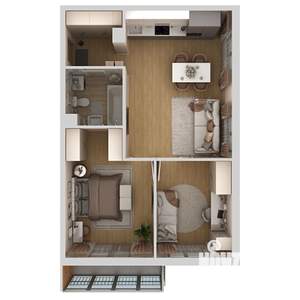 3-к квартира, вторичка, 58м2, 2/10 этаж