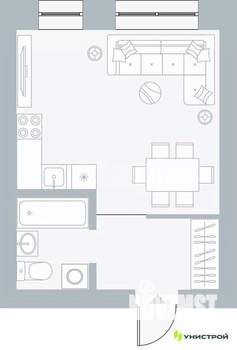 Студия квартира, вторичка, 27м2, 4/4 этаж