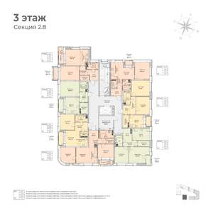 2-к квартира, вторичка, 52м2, 3/6 этаж