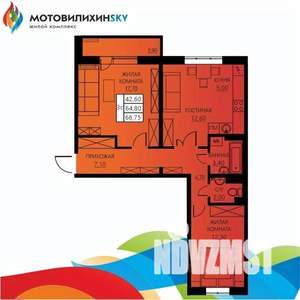 3-к квартира, вторичка, 65м2, 7/8 этаж