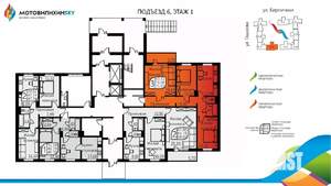 3-к квартира, сданный дом, 72м2, 1/16 этаж