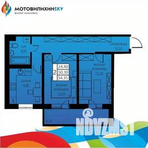 2-к квартира, вторичка, 50м2, 6/8 этаж