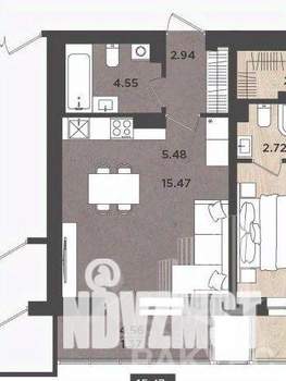 Студия квартира, вторичка, 28м2, 14/24 этаж