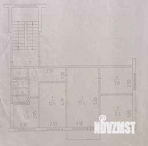 3-к квартира, вторичка, 61м2, 4/5 этаж