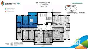 2-к квартира, вторичка, 56м2, 7/8 этаж