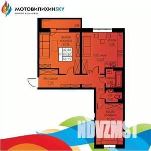 3-к квартира, вторичка, 65м2, 2/8 этаж