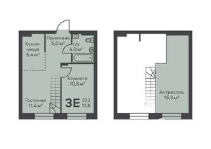 3-к квартира, вторичка, 52м2, 1/4 этаж