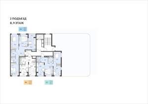 3-к квартира, вторичка, 60м2, 8/22 этаж