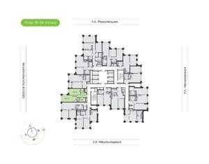 2-к квартира, вторичка, 51м2, 23/30 этаж