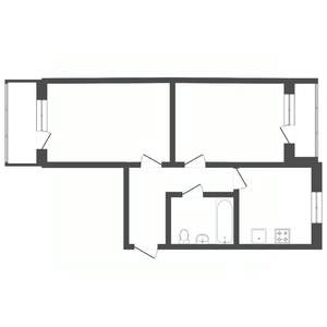 2-к квартира, вторичка, 50м2, 9/12 этаж