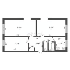 3-к квартира, вторичка, 61м2, 1/5 этаж