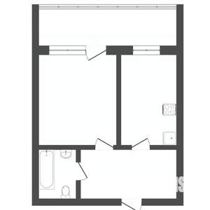 1-к квартира, вторичка, 35м2, 4/10 этаж