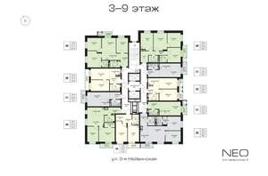 3-к квартира, вторичка, 57м2, 3/9 этаж