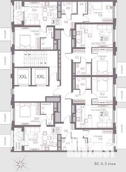 Студия квартира, строящийся дом, 40м2, 6/20 этаж