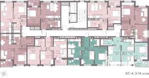 3-к квартира, вторичка, 57м2, 5/22 этаж