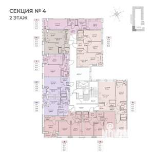 2-к квартира, строящийся дом, 40м2, 2/6 этаж