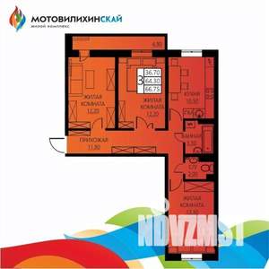 3-к квартира, вторичка, 64м2, 1/8 этаж