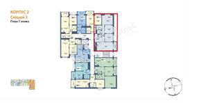 3-к квартира, строящийся дом, 84м2, 7/10 этаж