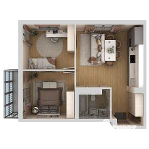 3-к квартира, вторичка, 53м2, 4/10 этаж