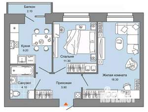2-к квартира, вторичка, 49м2, 2/8 этаж