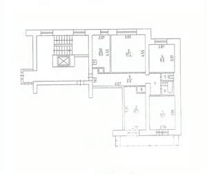 4-к квартира, вторичка, 76м2, 9/9 этаж