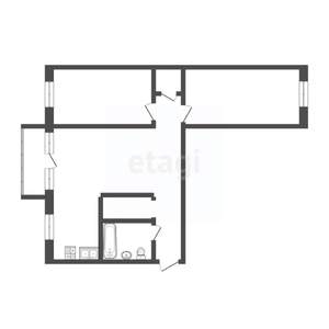 3-к квартира, вторичка, 58м2, 3/5 этаж