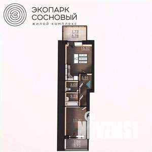 1-к квартира, вторичка, 39м2, 1/4 этаж