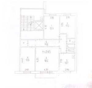 4-к квартира, вторичка, 81м2, 3/10 этаж