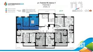 2-к квартира, вторичка, 55м2, 7/8 этаж