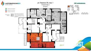 3-к квартира, вторичка, 56м2, 1/8 этаж