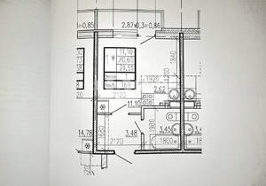Студия квартира, вторичка, 21м2, 1/4 этаж
