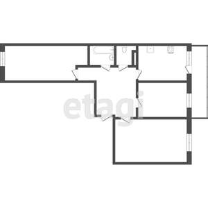 3-к квартира, вторичка, 81м2, 8/18 этаж
