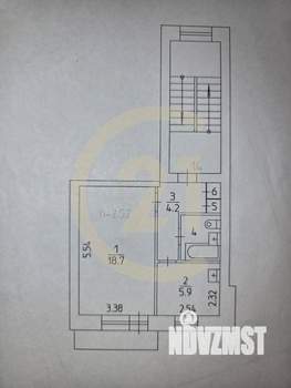 1-к квартира, вторичка, 33м2, 5/5 этаж
