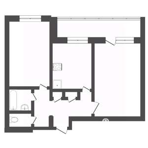 2-к квартира, вторичка, 50м2, 4/10 этаж