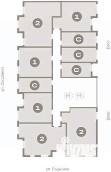 2-к квартира, вторичка, 68м2, 4/10 этаж