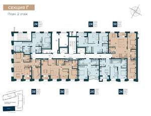 3-к квартира, вторичка, 93м2, 2/9 этаж