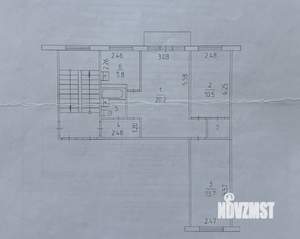 3-к квартира, вторичка, 54м2, 3/5 этаж