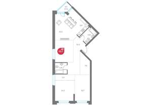 4-к квартира, вторичка, 114м2, 2/9 этаж