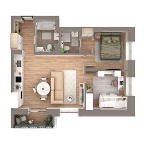3-к квартира, вторичка, 63м2, 2/8 этаж