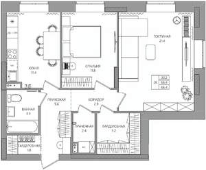 2-к квартира, вторичка, 66м2, 2/8 этаж