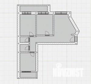 3-к квартира, вторичка, 82м2, 5/17 этаж