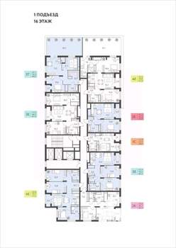 3-к квартира, вторичка, 68м2, 16/22 этаж