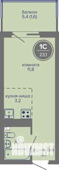 Студия квартира, вторичка, 23м2, 7/26 этаж
