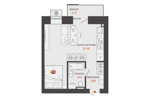 Студия квартира, вторичка, 31м2, 4/9 этаж
